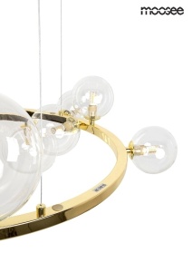 LUSTRA ALURE 85 GOLD, CONFECTIONATA DIN METAL SI STICLA, STIL MODERN - Img 3