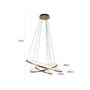 LUSTRA AMIRA AURIU, HL-0124, CONFECTIONATA DIN ALUMINIU, STIL MODERN - Img 2