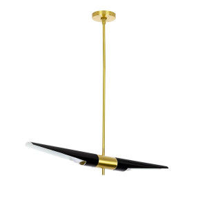 LUSTRA APOLLO 1, NEGRU/AURIU, DIN METAL, STIL MODERN - Img 3