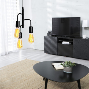 LUSTRA LH2042, LOFT STYLE, 19x32/70 cm, NEGRU, DIN OTEL SI METAL DE INALTA CALITATE, STIL MODERN, TU - Img 5
