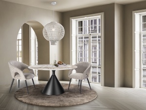 LUSTRA LIVING MUNA 50CM, REALIZATA DIN METAL SI RATAN, FINISAJ ALB, STIL MODERN