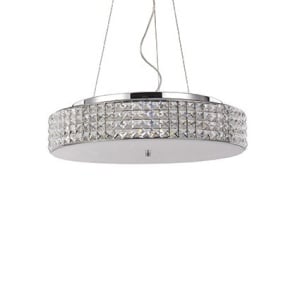 LUSTRA MODERNA CRISTAL ROMA SP9 IDEAL LUX