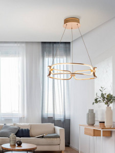 LUSTRA/PLAFONIERA COLETTE, 47CM, AURIU ROSE/OPAL, DIN ALUMINIU SI SILICON, STIL MODERN, SCHULLER - Img 3