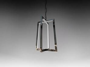 LUSTRA/PLAFONIERA KUMA, 35 CM, CROM/TRANSPARENT, DIN OTEL SI STICLA, STIL MODERN - Img 2