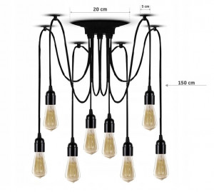 LUSTRA SPIDER 8 BRATE DESIGN DEOSEBIT PENTRU TERASE ACOPERITE - Img 6