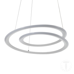 LUSTRA SUSPENDATA LED, SPIRAL, METAL SI LED, ARTIM GROUP SELECTION