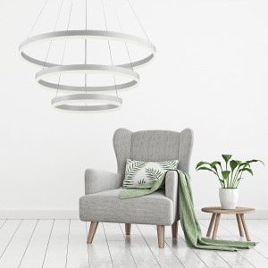 LUSTRA VEGAS APP657, 20x40x60 cm, ALB/GRI, DIN METAL DE INALTA CALITATE, STIL MODERN, TU - Img 5