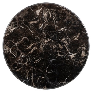 MASA BISTRO CARLTEN, NEGRU, 65Ø, 825228, CONFECTIONATA DIN METAL, MDF SI MARMURA MARO IRLANDEZA, STIL MODERN - Img 2