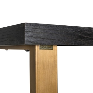 MASA DE BAR BLACKBONE ALAMA, NEAGRU RUSTIC, 7383, CONFECTIONATA DIN METAL SI LEMN DE STEJAR, STIL MODERN - Img 5