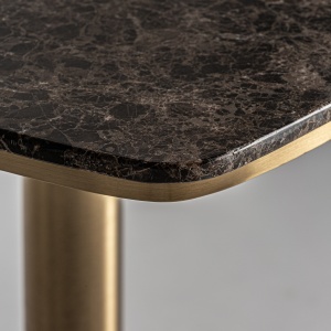 MASA DE BAR VALREAS 77CM, DIN METAL SI MARMURA, DESIGN EXCLUSIVIST, VICAL HOME - Img 3