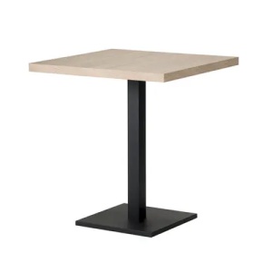 Masă de cafenea 68x68cm, culoare stejar sonoma, metal si furnit laminat - Img 2