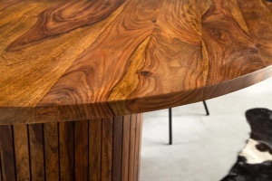MASA DE DINING ROTUNDA, TRES CHIC 140CM, LEMN DE TRANDAFIR, ASPECT MARO, ARTIM GROUP SELECTION - Img 9
