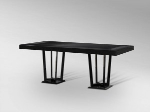 MASA DE SUFRAGERIE 200CM, SHADOW, MDF LACUIT SI METAL, COD 755283, MODEL DEOSEBIT - Img 6