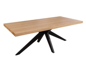 MASA DE SUFRAGERIE, ZEUS 200CM, FURNIR LEMN DE STEJAR SI METAL, ASPECT NATUR, ARTIM GROUP SELECTION - Img 3
