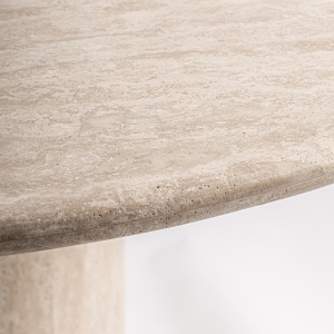 MASA DEOSEBITA, THIENNES 160CM, DIN TRAVERTIN DE CULOARE BEJ, VICAL HOME SELECTION - Img 3