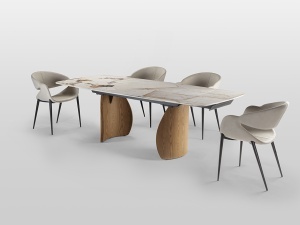 MASA DINING/BIROU EXTENSIBILA 1600CM, REALIZATA DIN METAL, STICLA SI CERAMICA, DESIGN MODERN, PRODUS DE LUX - Img 5