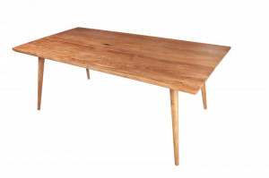 MASA DINING DIN LEMN MASIV DE SALCAM, 200CM, DESIGN SCANDINAV, ARTIM GROUP SELECTION - Img 7