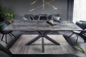 MASA DINING EXTENSIBILA 180/225CM , ETERNITY II, DIN METAL SI STICLA SI CERAMICA, ARTIM GROUP SELECTION - Img 2