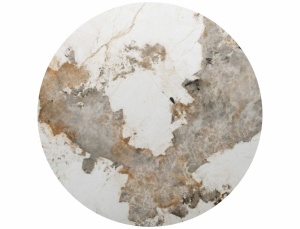 MASA DINING EXTENSIBILA CERAMIC, 120/160 CM, ALB LUCIOS/NEGRU MAT, CONFECTIONATA DN METAL, CERAMICA SI STICLA SECURIZATA - Img 6