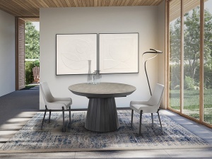 MASA DINING EXTENSIBILA, KORIA 130/230CM, MDF SI METAL, DESIGN MODERN, SCHULLER - Img 2