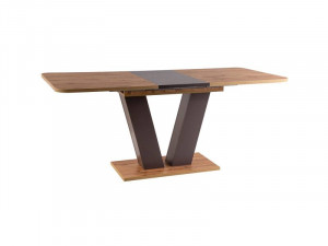 MASA DINING EXTENSIBILA PLATON, 136/176 CM, STEJAR WOTAN/MARO, DIN PAL LAMINAT, STIL MODERN - Img 4