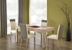 MASA DINING EXTENSIBILA SEWERYN, STEJAR SONOMA, 160/300 CM, BLAT DIN PAL SI PICIOARE DIN MDF, STIL CLASIC - Img 2
