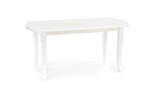 MASA DINING EXTENSIBILA STIL FRYDERYK, ALBA, 160/240 CM, BLAT DIN MDF SI PICIOARE DIN LEMN MASIV , STIL CLASIC - Img 3