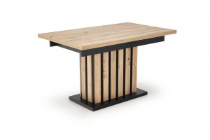 MASA DINING EXTENSIBILA STIL LAMELLO, STEJAR ARTISAN/NEGRU, 130/180 CM, DIN PAL MELAMINAT, STIL MODERN - Img 5