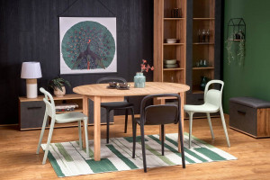 MASA DINING EXTENSIBILA STIL RINGO, STEJAR CRAFT, 102/142 CM, DIN MDF SI FURNIR, STIL CLASIC