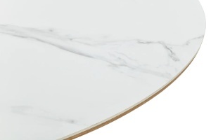 MASA DINING EXTENSIBILA, UNIQUE 160/200CM, FURNIR, STICL SI CERAMICA, ASPECT MARMURA ALBA, ARTIM GROUP SELECTION - Img 8