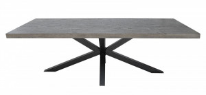 MASA DINING, GALAXY, 240CM, DIN LEMN MASIV PIN, COD 40660, STIL INDUSTRIAL