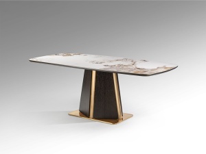 MASA DINING, LUCA 200CM, DIN MDF, METAL SI BLAT DIN PORTELAN, SCHULLER