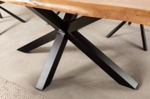 MASA DINING, MAMMUT NATURE 220CM, DIN LEMN DE SALCAM, DEGIN INDUSTRIAL - Img 4