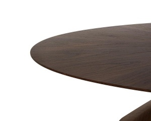 MASA DINING UFO, CONFECTIONATA DIN LEMN DE NUC SI FURNIR, STIL MODERN - Img 3