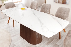 MASA DINING, UNIQUE, 200CM, CADRUL OVAL, LEMN FURNIRUIT SI CERAMICA, ARTIM GROUP SELECTION - Img 4