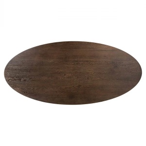 MASA DINING WATSON 235cm, REALIZATA DIN METAL SI LEMN DE STEJAR, CULOARE MARO/NEGRU, STIL MODERN, RICHMOND - Img 4