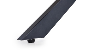 MASA EXTENSIBILA ACORD, 120/200 CM, NATURAL/NEGRU, DIN MDF, FURNIR SI METAL, STIL MODERN - Img 5