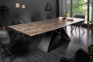 MASA EXTENSIBILA DINING, 180/220/260CM, CERAMICA, STICLA SI METAL, ARTIM GROUP SELECTION - Img 2