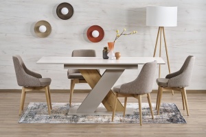 MASA EXTENSIBILA STIL XARELTO, 130/175 CM, CASMIR/STEJAR, DIN PAL LAMINAT, STIL MODERN