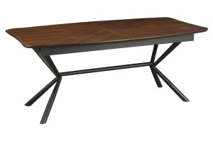 MASA EXTESIBILA DE MARI DIMENSIUNI, GRANDEZZA 180- 270CM, FURNIR LEMN DE NUC SI METAL, ASPECT NUC, ARTIM GROUP SELECTION - Img 3