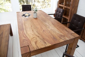 MASA LIVING 200CM, STIL VINTAGE, MAKASSAR, DIN LEMN MASIV SHEESHAM, ARTIM GROUP SELECTION - Img 3