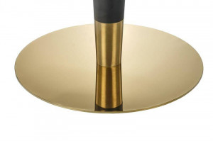 MASA LIVING MORATA, CU EFECT DE MARMURA ALBA/NEGRU/AURIU, 79 CM, BLAT DIN MDF SI PICIOR DIN METAL, STIL MODERN - Img 4