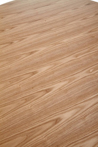 MASA LIVING NICOLAS, STEJAR NATURAL, 120 CM, BLAT DIN MDF SI PICIOARE DIN LEMN MASIV, STIL MODERN - Img 5