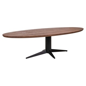 MASA LIVING OVALA, STTAFORD 280CM, LEMN DE MANGO, MARO/NEGRU, RICHMOND
