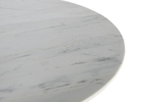 MASA LIVING ROTUNDA 120CM, LEMN DE MANGO SI BLAT DIN MARMURA, GINER Y COLOMER - Img 3
