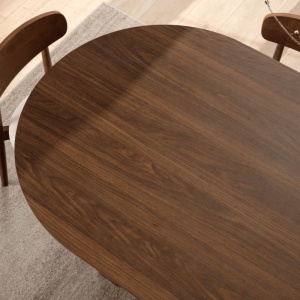 MASA OVALA 200CM, ARTIM MEBLE, REALIZATA DIN MDF, CULOARE NUC, STIL MODERN - Img 4