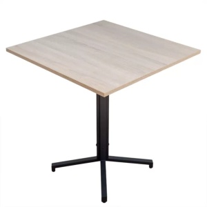 MASA PENTRU CAFENEA, 68x68 CM, STEJAR SONOMA/NEGRU, DIN PAL LAMINAT SI OTEL, ARTIM GROUP SELECTION - Img 6