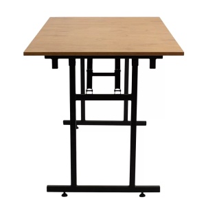 MASA PENTRU CATERING/CONFERINTE 180X100 CM, STEJAR LANCELOT/NEGRU, DIN PAL LAMINAT SI OTEL, ARTIM GROUP SELECTION - Img 3
