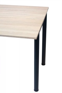 MASA PENTRU CATERING/CONFERINTE 200X90 CM, STEJAR SONOMA/NEGRU, DIN PAL LAMINAT SI OTEL, ARTIM GROUP SELECTION - Img 3