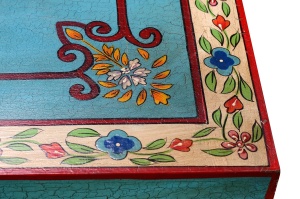 MASUTA CAFEA FIORI 90CM, REALIZATA DIN MDF SI METAL, CULOARE MULTICOLOR, GINER Y COLOMER - Img 6